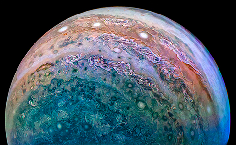 Juno south pole of Jupiter